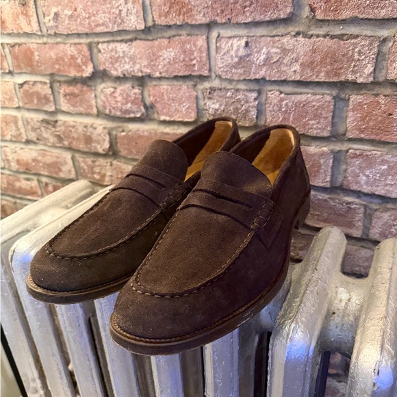 Chocolate Banana Republic Penny Loafers (sz 12) - Picture 2 of 7